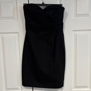 J. Crew Classic Black Strapless Dress